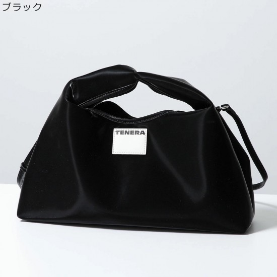 Red Glossy Hobo Shoulder Bag with Wide Top Handle