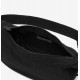 Nylon Crossbody Saddle Bag, Black, Lightweight Fabric, Strap