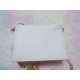 Mini Crossbody Wallet Bag, Blue and White, Gold-Tone Chain Strap