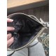 Silver Metallic Crossbody Bag, Zippered Compartments, Shoulder Strap