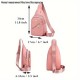 Purple Quilted Nylon Sling Bag with Multiple Zipper Pockets and Strap