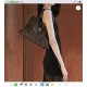 Leather Shoulder Tote Bag, Cacao Brown, Textured Finish, Belt Detail