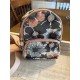 Floral Print Mini Sling Backpack with Front Zipper Pocket and Strap